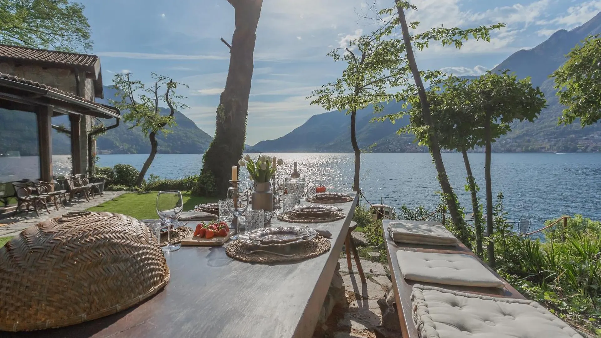 The Writer'S Nest Waterfront Villa By Rent All Como Faggeto Lario 0*,